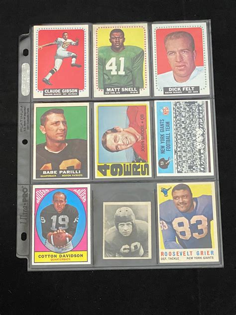 retro football cards